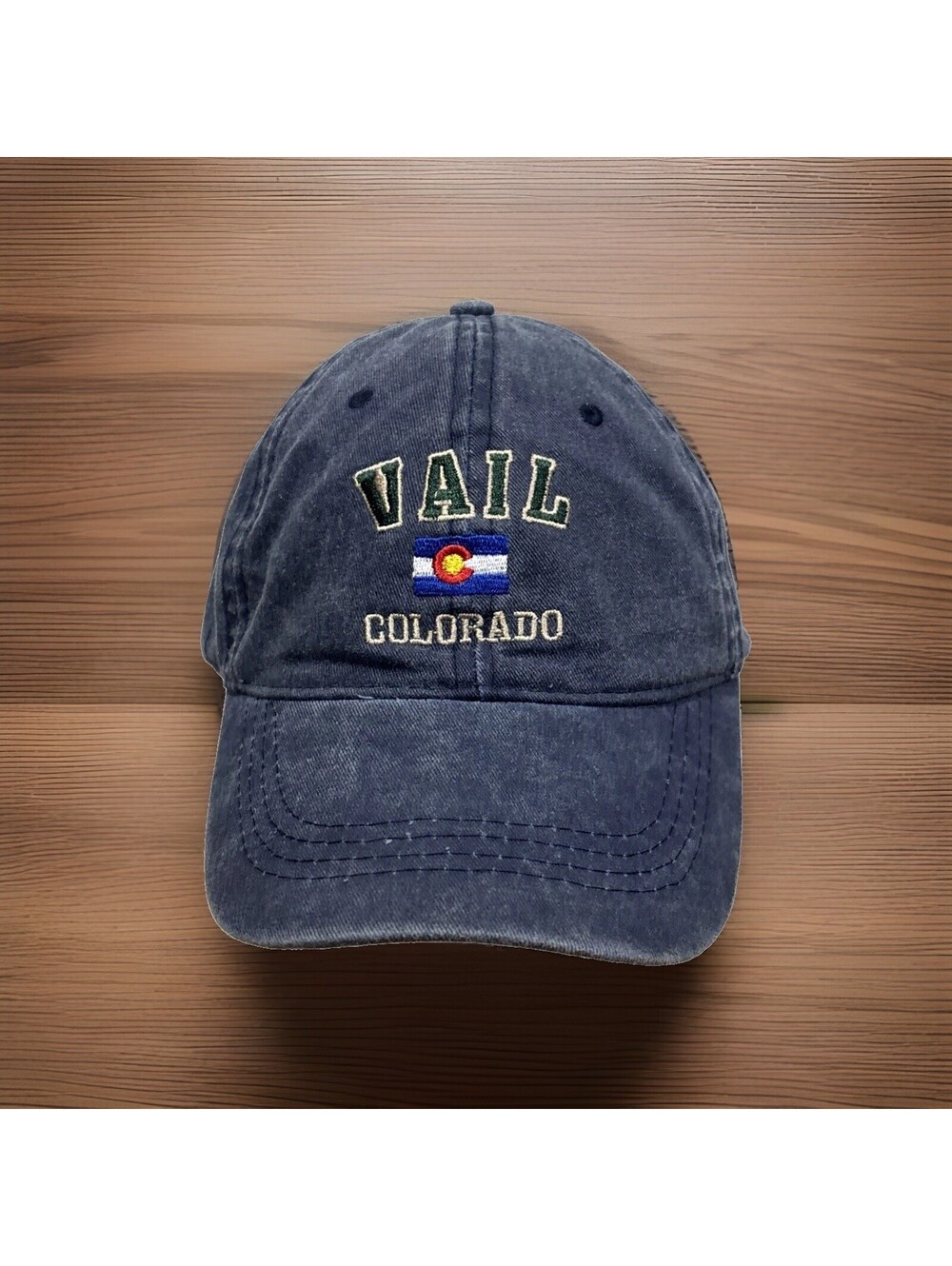Vail Colorado Ski Resort Mountain Town Back Bowls Cobblestone Roads Baseball Cap